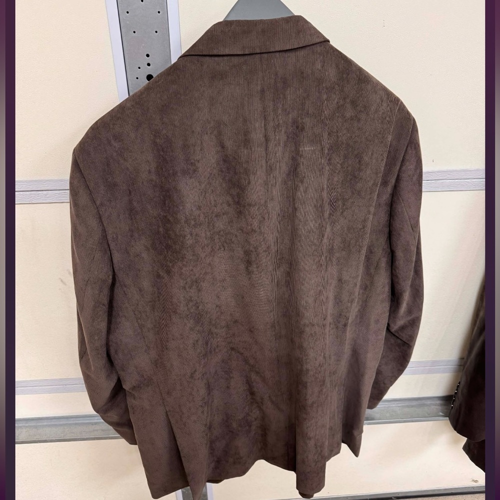 Jones New York suede Classic brown Tan Blazer XL - Picture 2 of 5